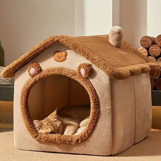 Washable Cat House for Small Dogs and Small to Medium Cats