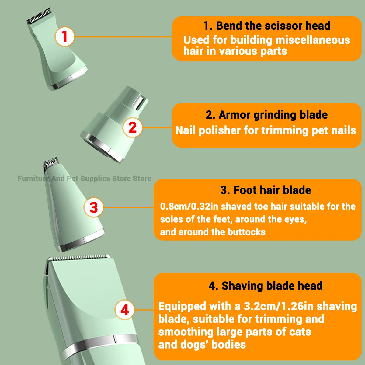 Rechargeable Pet Hair Clippers