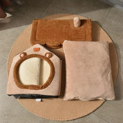 Washable Cat House for Small Dogs and Small to Medium Cats